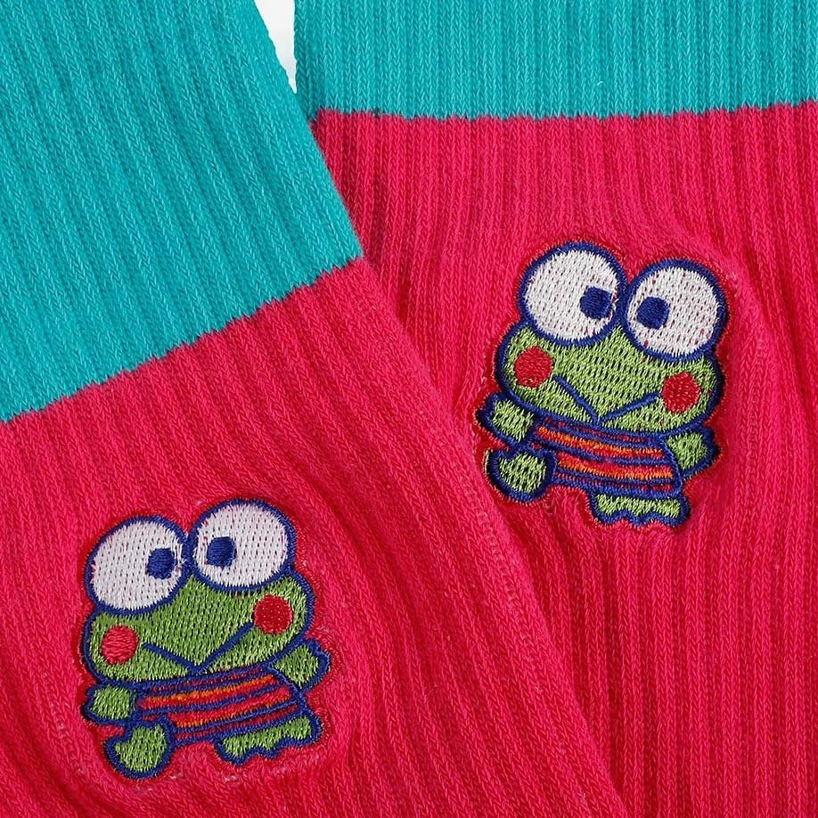 BIOWORLD Keroppi X Dumbgood Embroidered Socks 4 BIOWORLD Keroppi X Dumbgood Embroidered Socks