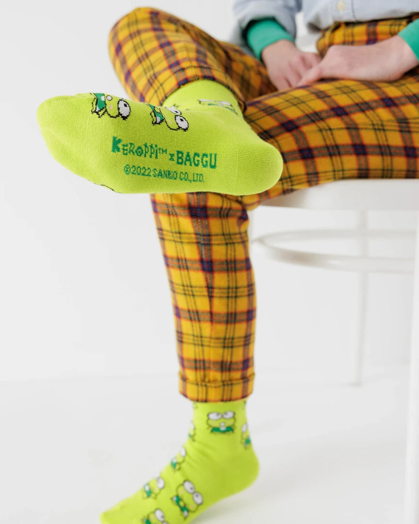 Baggu Corporation Keroppi X Baggu Crew Sock 6 Baggu Corporation Keroppi X Baggu Crew Sock