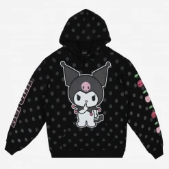 BIOWORLD Characters Kuromi X Dumbgood Polka Dot Hoodie