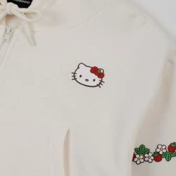 BIOWORLD Characters Hello Kitty X Dumbgood Strawberry Crop Hoodie
