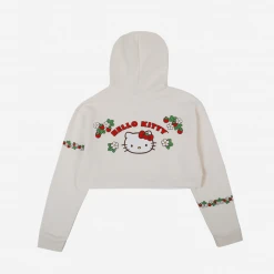BIOWORLD Characters Hello Kitty X Dumbgood Strawberry Crop Hoodie