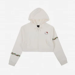 BIOWORLD Characters Hello Kitty X Dumbgood Strawberry Crop Hoodie