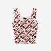 BIOWORLD Hello Kitty X Dumbgood Strawberry Crop Tank