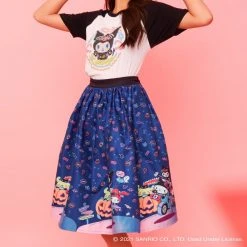 Hello Kitty X Unique Vintage Halloween Joyride Skirt Characters
