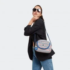 Kipling Retail, LLC Characters Hello Kitty X Kipling Classic Stripes Stelma Crossbody Bag