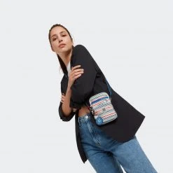 Kipling Retail, LLC Hello Kitty X Kipling Classic Stripes Tally Sling Bag