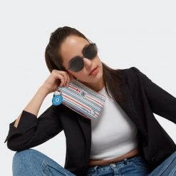 Kipling Retail, LLC Hello Kitty X Kipling Classic Stripes Zipper Pouch