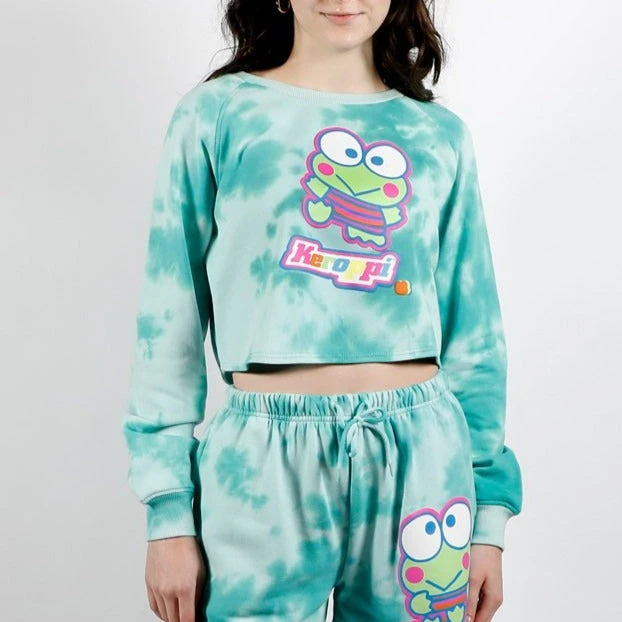 BIOWORLD Keroppi X Dumbgood Cropped Sweatshirt 3 BIOWORLD Keroppi X Dumbgood Cropped Sweatshirt