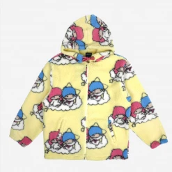BIOWORLD LittleTwinStars X Dumbgood Sherpa Zip Hoodie Characters