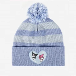 BIOWORLD Kuromi & My Melody X Dumbgood Striped Beanie Characters