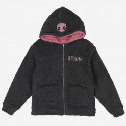 BIOWORLD Kuromi & My Melody X Dumbgood Reversible Sherpa Zip Hoodie