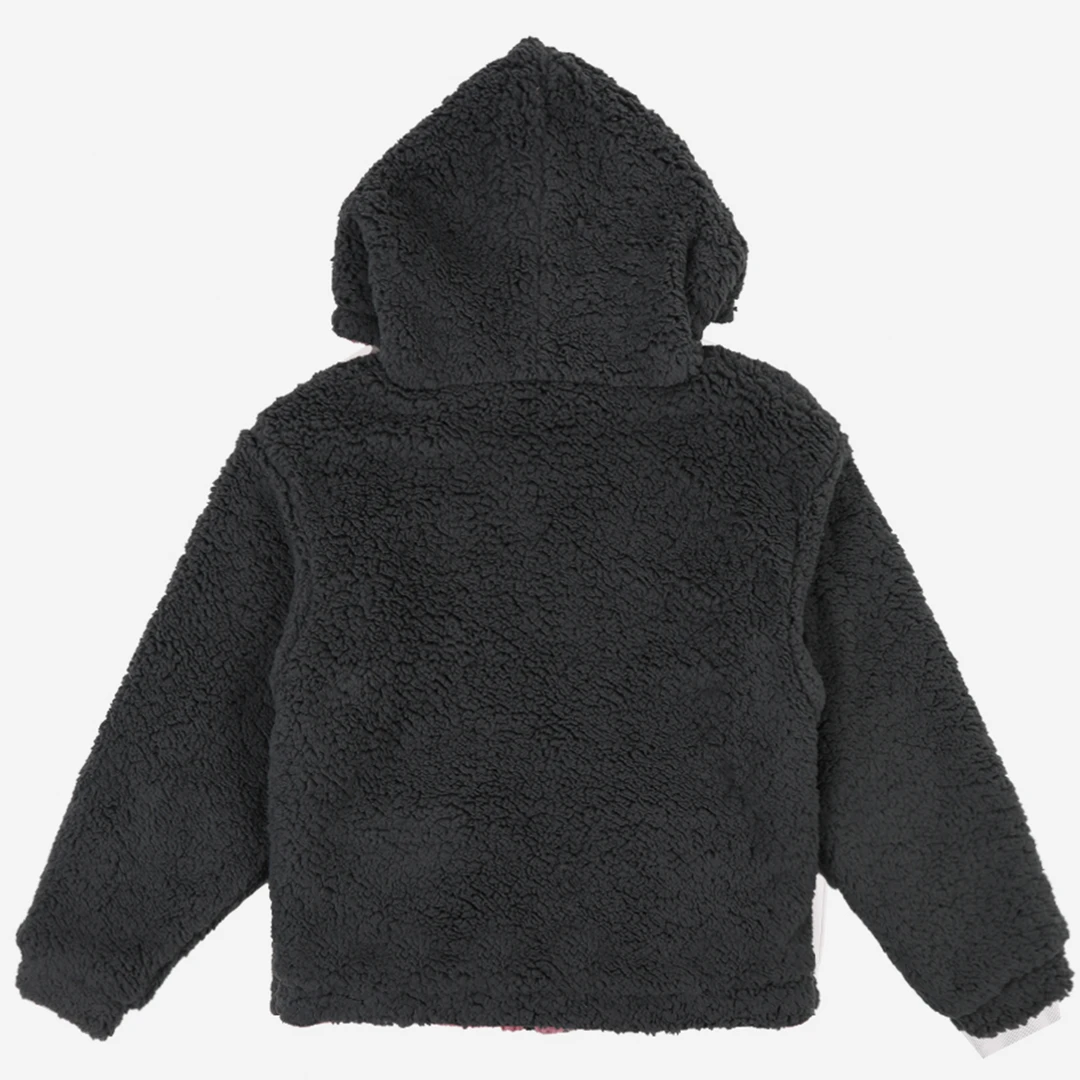 BIOWORLD Kuromi & My Melody X Dumbgood Reversible Sherpa Zip Hoodie 5 BIOWORLD Kuromi & My Melody X Dumbgood Reversible Sherpa Zip Hoodie