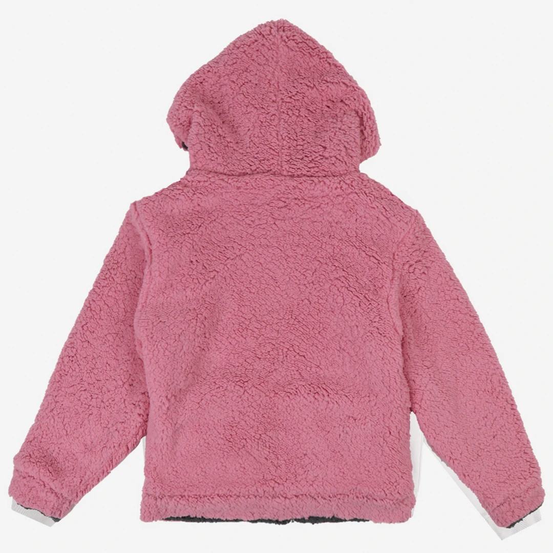 BIOWORLD Kuromi & My Melody X Dumbgood Reversible Sherpa Zip Hoodie 6 BIOWORLD Kuromi & My Melody X Dumbgood Reversible Sherpa Zip Hoodie