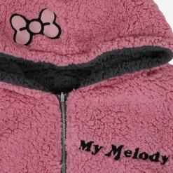 BIOWORLD Kuromi & My Melody X Dumbgood Reversible Sherpa Zip Hoodie 12 BIOWORLD Kuromi & My Melody X Dumbgood Reversible Sherpa Zip Hoodie