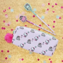 Blueprint Collections New Hello Kitty X Pusheen Pom-Pom Pencil Case