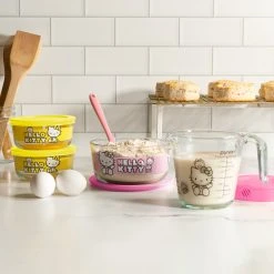 Instant Brands Hello Kitty X Pyrex Glass Storage Containers (Set Of 3) With Measuring Cup