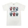 BIOWORLD Hello Kitty X Gundam Love & Peace Tee Characters