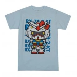 BIOWORLD Hello Kitty X Gundam RX-78-2-KT Tee Characters