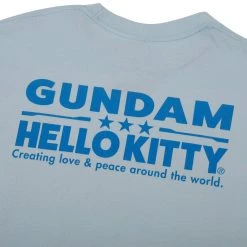 BIOWORLD Hello Kitty X Gundam RX-78-2-KT Tee Characters