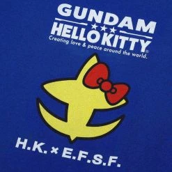 BIOWORLD Hello Kitty X Gundam E.F.S.F. Logo Tee