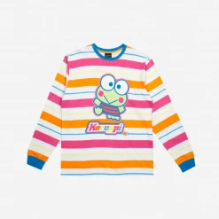 BIOWORLD Characters Keroppi X Dumbgood Striped Long Sleeve