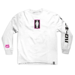 Girl Skateboards Hello Kitty X GIRL Tokyo Speed Long Sleeve (White)