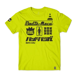 Girl Skateboards Badtz-maru X GIRL Tokyo Speed Racing Tee (Acid Green)