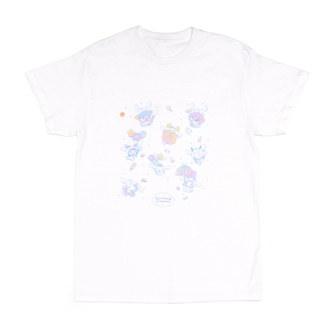 Printful Cinnamoroll 20th Anniversary T-Shirt Characters 3 Printful Cinnamoroll 20th Anniversary T-Shirt Characters