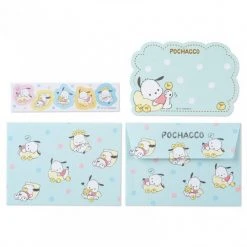 Japan Original Pochacco Gilded Message Card Set
