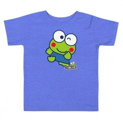 Printful Characters Toddler Keroppi Primary Logo T-Shirt Blue