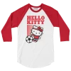 Printful Characters Hello Kitty Soccer Raglan 1 Printful Characters Hello Kitty Soccer Raglan