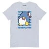 Printful Tuxedosam Watashi Wa T-Shirt Light Blue