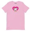 Printful Spottie Dottie Pink Heart T-Shirt Characters