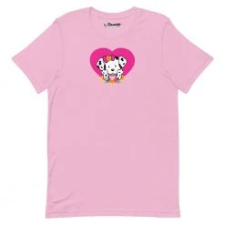 Printful Spottie Dottie Pink Heart T-Shirt Characters